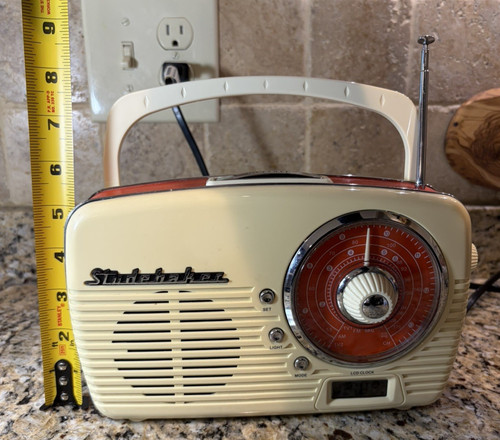 Portable weather radio retro - weather,