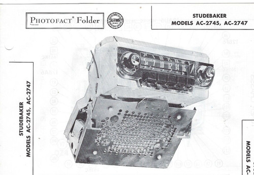 1956 studebaker car radio - car,